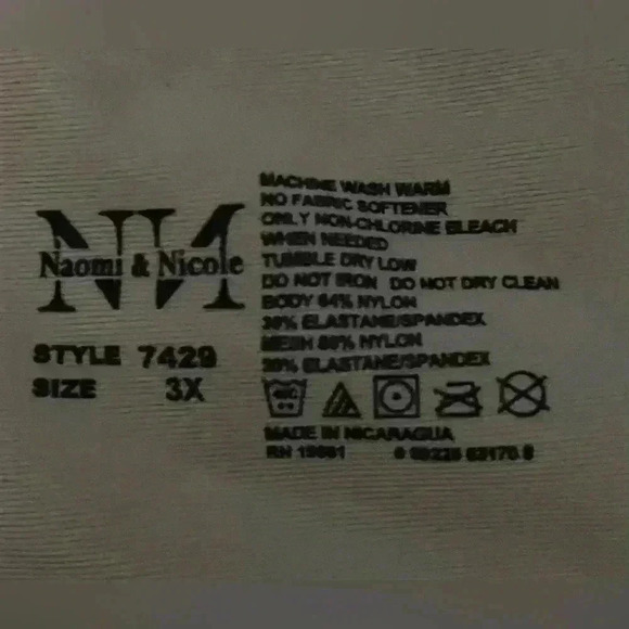 Naomi & Nicole® Extra-Firm Control Shapewear Inside High Waist Thigh Slimmer; 3X - Picture 4 of 4